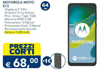 Esselunga MOTOROLA MOTO E13 offerta