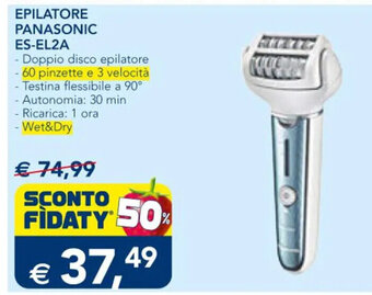 Esselunga EPILATORE PANASONIC ES-EL2A offerta