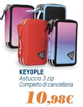 KEYOPLE Astuccio 3 zip Completo