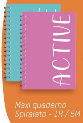 Maxi quaderno Spiralato - 1R/5M