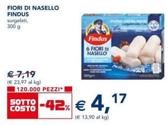 Esselunga FIORI DI NASELLO FINDUS 300 g offerta