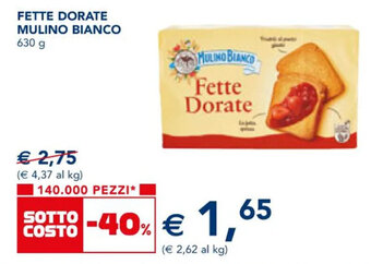 Esselunga FETTE DORATE MULINO BIANCO 630 g offerta