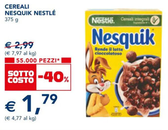Esselunga CEREALI NESQUIK NESTLÉ 375 g offerta