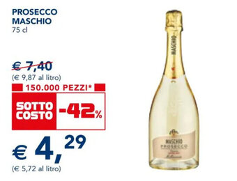 Esselunga PROSECCO MASCHIO 75 cl offerta