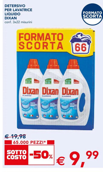 Esselunga DETERSIVO PER LAVATRICE LIQUIDO DIXAN offerta