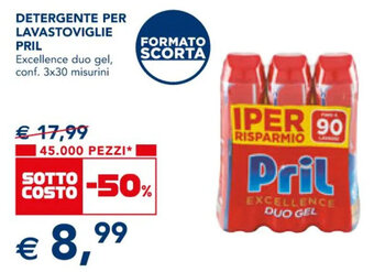 Esselunga DETERGENTE PER LAVASTOVIGLIE PRIL offerta