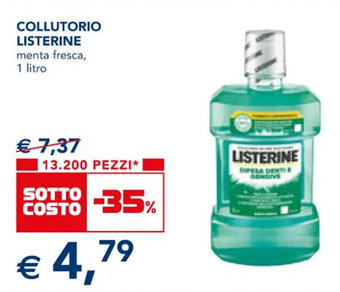 Esselunga COLLUTORIO LISTERINE 1 litro offerta