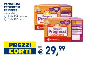 Esselunga PANNOLINI PROGRESSI PAMPERS offerta