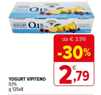 Iperal YOGURT VIPITENO 0,1% g 125x8 offerta