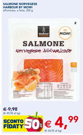 Esselunga SALMONE NORVEGESE HARBOUR BY MOWI 200 g offerta