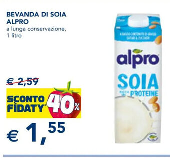 Esselunga BEVANDA DI SOIA ALPRO 1 Litro offerta