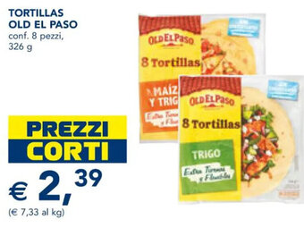 TORTILLAS OLD EL PASO conf. 8 pezzi, 326 g