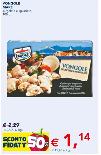 Esselunga VONGOLE MARE 100 g offerta