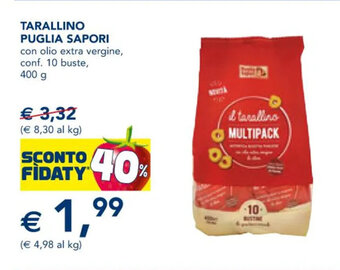 Esselunga TARALLINO PUGLIA SAPORI 400 g offerta