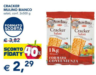 Esselunga CRACKER MULINO BIANCOconf. 2x500 g offerta