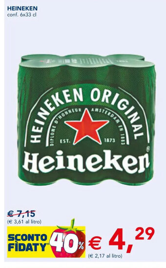 Esselunga HEINEKEN conf. 6x33 cl offerta