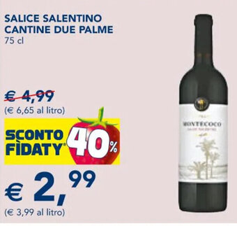 SALICE SALENTINO CANTINE DUE PALME 75 cl