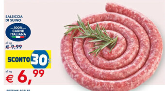 Esselunga SALSICCIA DI SUINO offerta