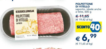 Esselunga POLPETTONE DI VITELLO 600 g offerta