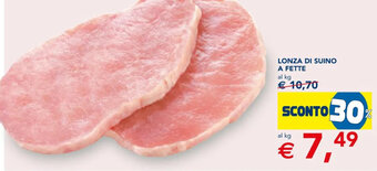 Esselunga LONZA DI SUINO A FETTE offerta
