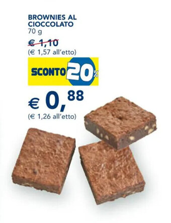 Esselunga BROWNIES AL CIOCCOLATO 70 g offerta
