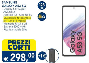 Esselunga SAMSUNG GALAXY A53 5G offerta