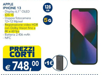 Esselunga APPLE IPHONE 13 offerta