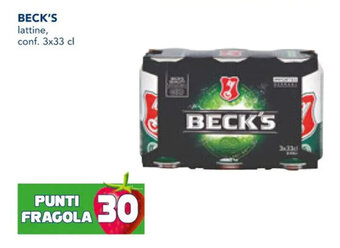 Esselunga BECK'S lattine, conf. 3x33 cl offerta