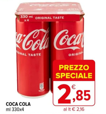 Iperal COCA COLA ml 330x4 offerta