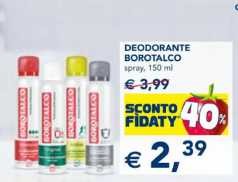 Esselunga DEODORANTE BOROTALCO spray, 150 ml offerta