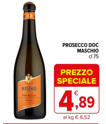 Iperal PROSECCO DOC MASCHIO cl 75 offerta