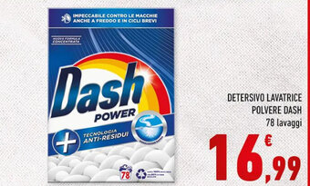 Conad Superstore DETERSIVO LAVATRICE POLVERE DASH 78 lavaggi offerta