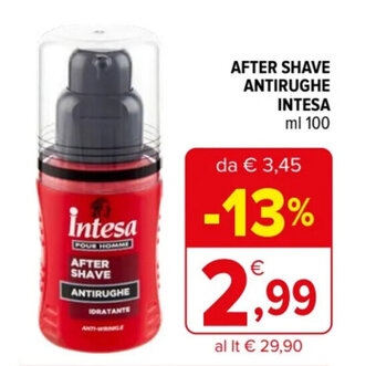 Iperal AFTER SHAVE ANTIRUGHE INTESA ml 100 offerta