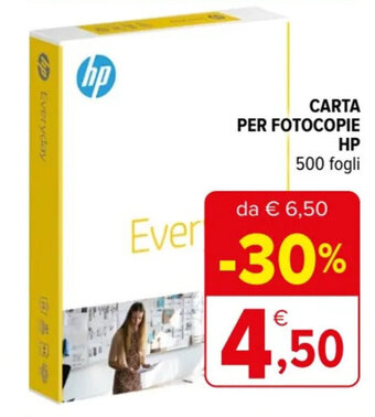 CARTA PER FOTOCOPIE HP 500 fogli