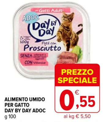 Iperal ALIMENTO UMIDO PER GATTO DAY BY DAY ADOC g 100 offerta