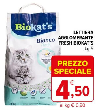 LETTIERA AGGLOMERANTE FRESH BIOKAT'S kg 5