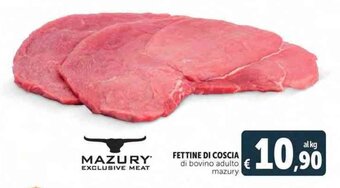 Deco Supermercati FETTINE DI COSCIA di bovino adulto mazury offerta