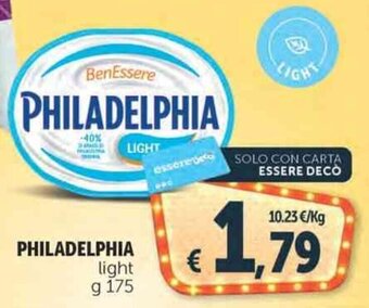 Deco Supermercati PHILADELPHIA light g 175 offerta