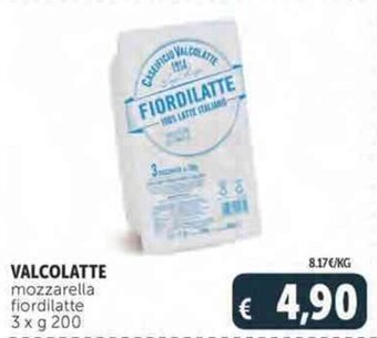 Deco Supermercati VALCOLATTE mozzarella fiordilatte 3x g 200 offerta