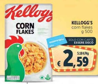 Deco Supermercati KELLOGG'S corn flakes g 500 offerta