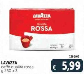 LAVAZZA caffè qualità rossa g 250 x 3