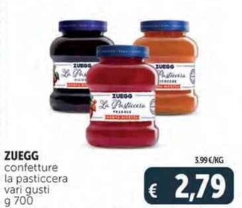 Deco Supermercati ZUEGG confetture la pasticcera vari gusti g 700 offerta