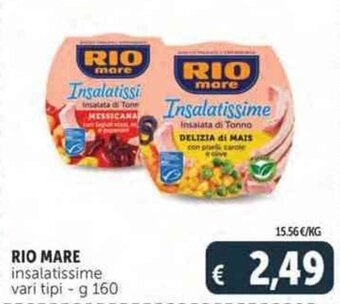 Deco Supermercati RIO MARE insalatissime vari tipi - g 160 offerta