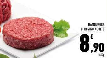 Conad Superstore HAMBURGER DI BOVINO ADULTO offerta