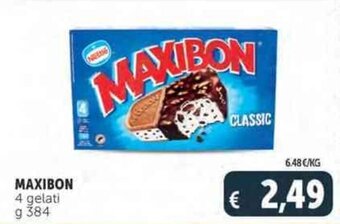 Deco Supermercati MAXIBON 4 gelati g 384 offerta