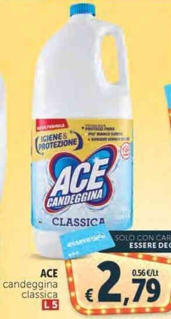 Deco Supermercati ACE candeggina classica L 5 offerta
