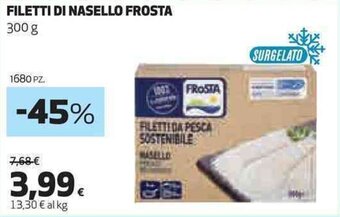 Coop FILETTI DI NASELLO FROSTA 300 g offerta