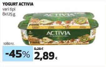 Coop YOGURT ACTIVIA vari tipi 8x125 g offerta