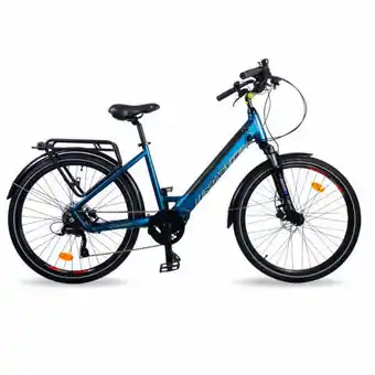 Bicicletta elettrica da citta' con batteria integrata 540wh, motore integrato
