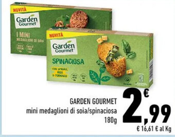 GARDEN GOURMET mini medaglioni di soia/spinaciosa 180 g